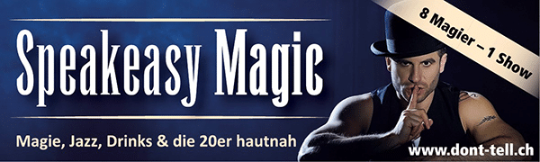 Severino Negri bei Speakeasy Magic Banner