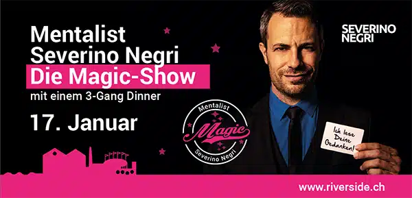 Mentalist Severino Negri Riverside Banner