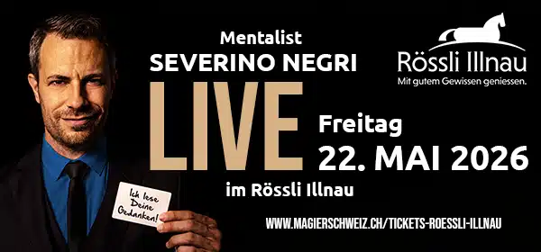 Live Show Mentalist Severino Negri. Mentalist Zürich.